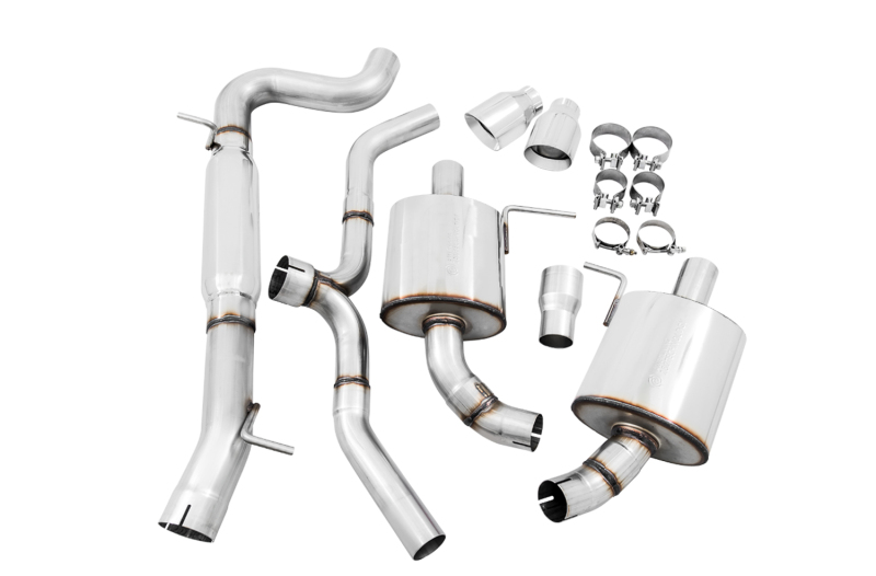 AWE Tuning Touring Edition Exhaust - Polished Silver Tips for VW MK7 Golf Alltrack/Sportwagen 4Motion - Image 4