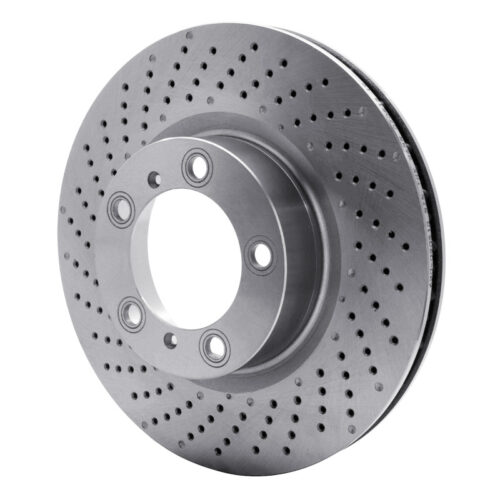 DFC 09-23 Porsche 718 Boxster Left Front Drilled Brake Rotor - Image 2