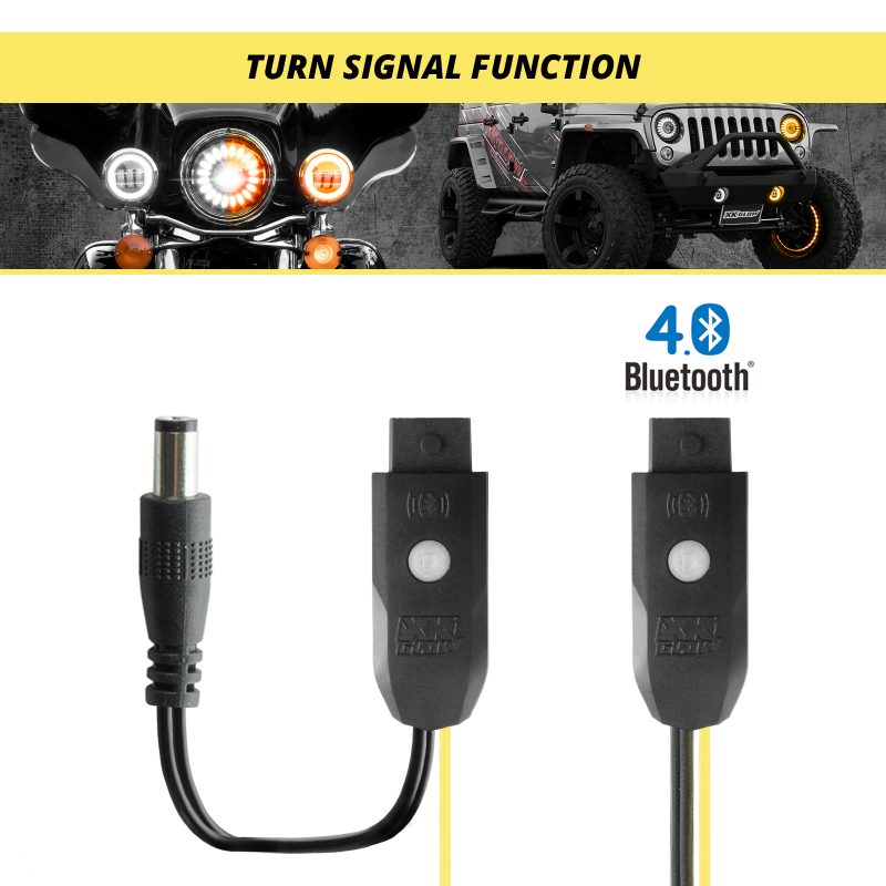 XK Glow Mini XKchrome 12V Controller w/ Turn Signal Function 2pc - Image 2