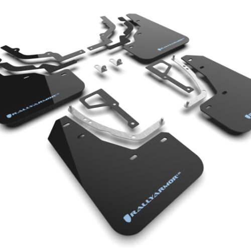 Rally Armor 25-26 Hyundai Ioniq 5 N Black Mud Flap w/Light Blue Logo - Image 5