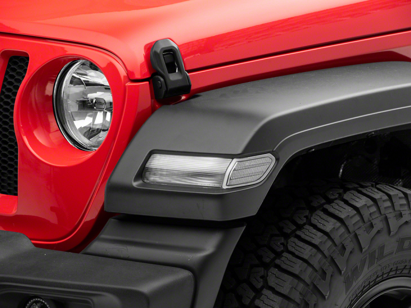 Raxiom for 2018-2023 Jeep Wrangler JL Axial Series LED Fender Flare Marker Lights- Clear