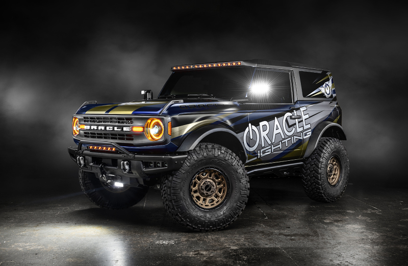 Oracle 2021+ Ford Bronco Oculus Bi-LED Projector Headlights - Amber/White Switchback - Image 4