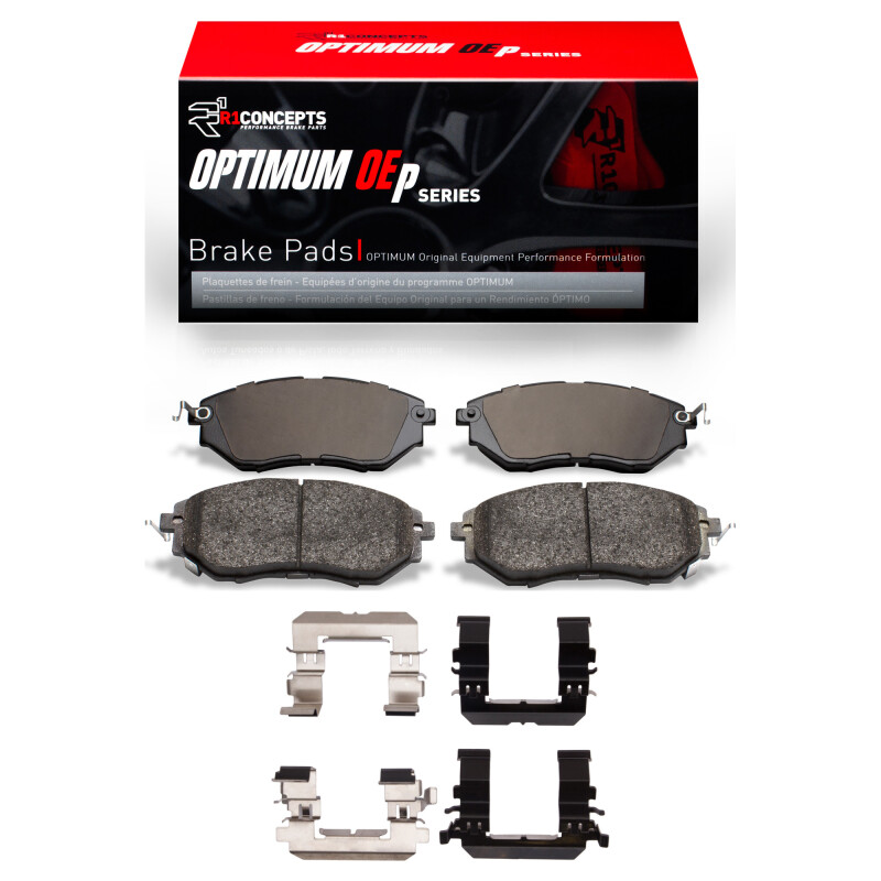 R1 Concepts for 15-21 Subaru WRX Front Optimum OE Pads & Hardware Kit