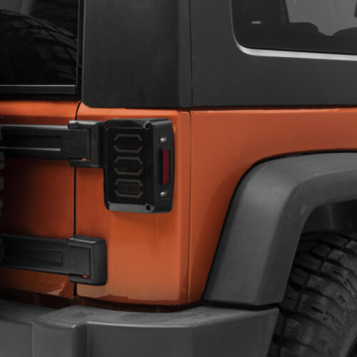 Raxiom for 2007-2018 Jeep Wrangler JK LED Tail Lights- Black Housing (Smoked Lens) - Image 8