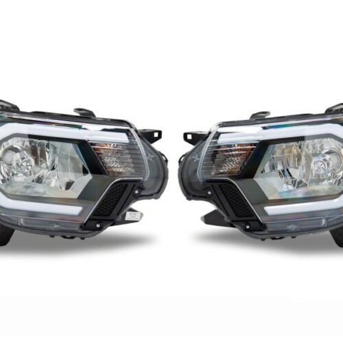 Raxiom for 2012-2015 Toyota Tacoma Axial Series Headlights/Seq LED Bar- Black- Clear Lens - Image 6