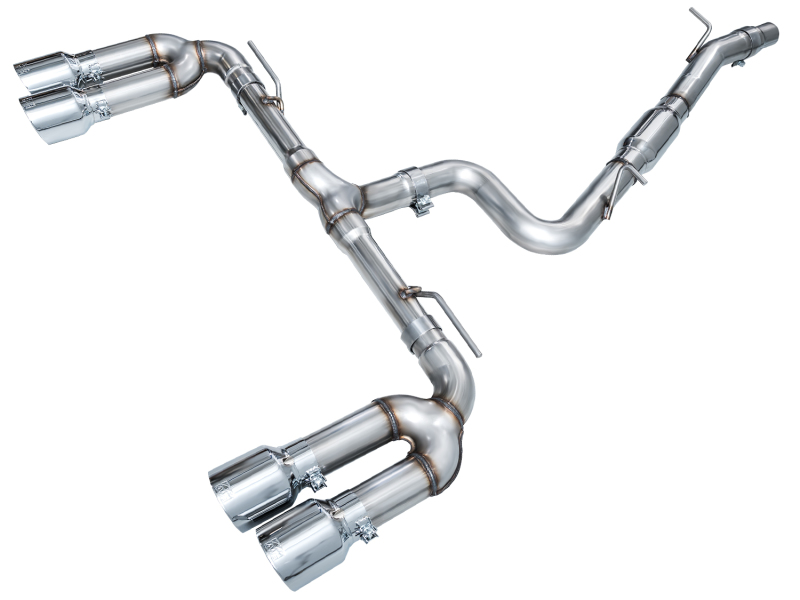 AWE Tuning Track Edition Exhaust - Chrome Silver Tips for 22-24 Audi 8Y S3