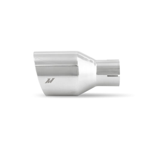 Mishimoto Clamp-on Double Wall Exhaust Tip 2.5 Inlet Slash Cut - polished - Image 3