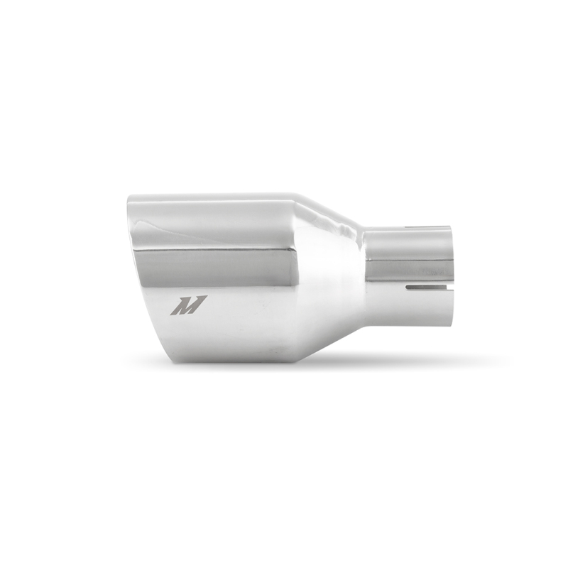 Mishimoto Clamp-on Double Wall Exhaust Tip 2.5 Inlet Slash Cut - polished - Image 3