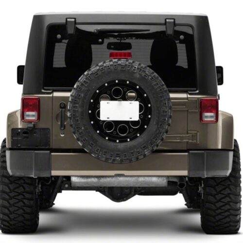 Raxiom for 2007-2018 Jeep Wrangler JK Axial Series License Plate Bracket w/ LED Brake Light - Image 9
