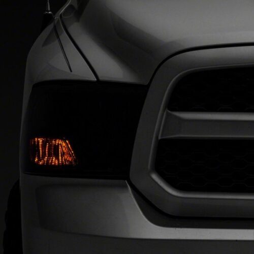 Raxiom for 2009-2018 Dodge RAM 1500 Axial OEM Rep Headlights w/ Single Bulb- Chrome Housing (Smoked Lens) - Image 6