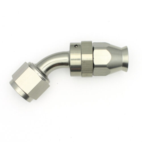 Alternative view of DeatschWerks 8AN Female Swivel 45-Degree Hose End PTFE (Incl. 1 Olive Insert)