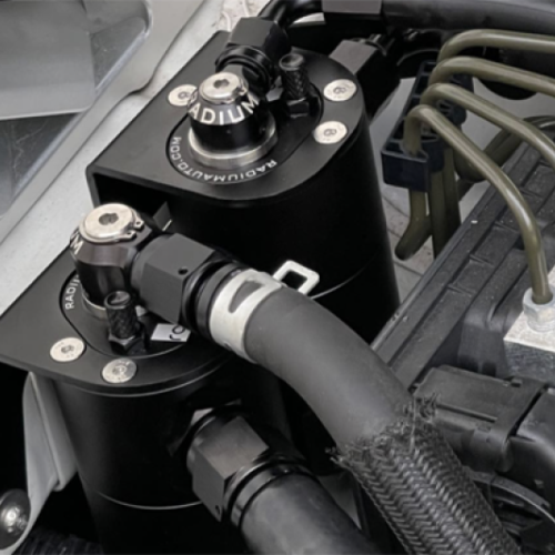 Radium Engineering Dual Catch Can Kit 2015+ Subaru WRX Fluid Lock - Image 2