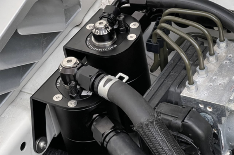 Radium Engineering Dual Catch Can Kit 2015+ Subaru WRX Fluid Lock - Image 2