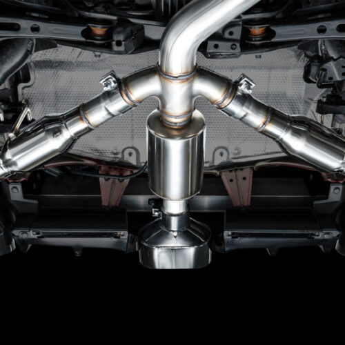 AWE Tuning Touring Edition Exhaust - Diamond Black Tips for 2023+ Toyota GR Corolla - Image 4
