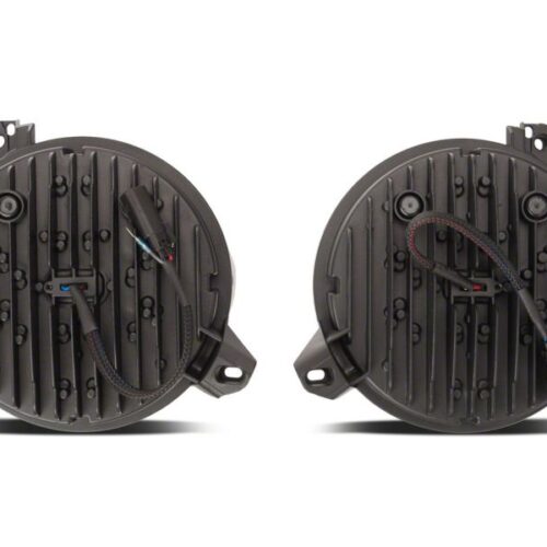 Raxiom for 2018-2023 Jeep Wrangler JL Axial Series 9-In Angel Eye LED Headlights- Black Housing (Clear Lens) - Image 9