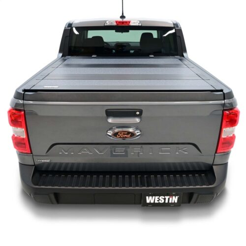 Westin 22-26 Ford Maverick 4WD 4ft. 6in. Bed Hard Tri-Fold Tonneau Cover - Black - Image 6