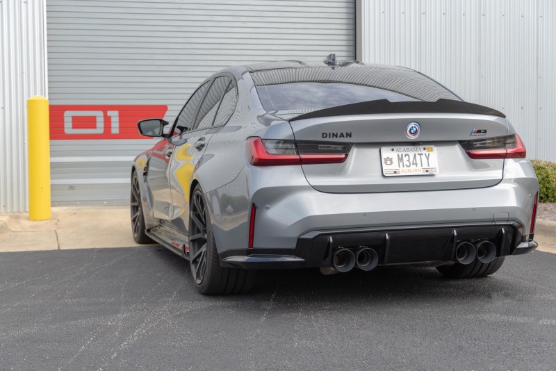 Dinan for 21-27 BMW M3/M4 (G80/G82/G83) Valved Axleback Exhaust System - Black Tips - Image 9