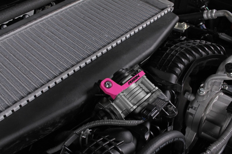PERRIN 22-26 Subaru WRX / 19-25 Ascent / 20-25 Outback & Legacy Turbo TMIC Bracket - Hyper Pink - Image 5