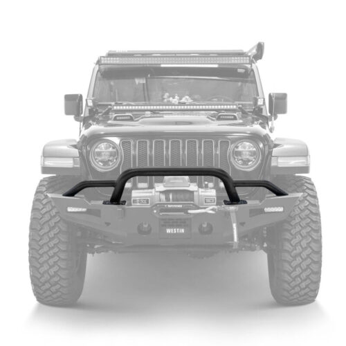 Westin 20-25 Jeep Gladiator / 18-25 Wrangler JL XTS Round Bull Bar - Tex. Blk - Image 5