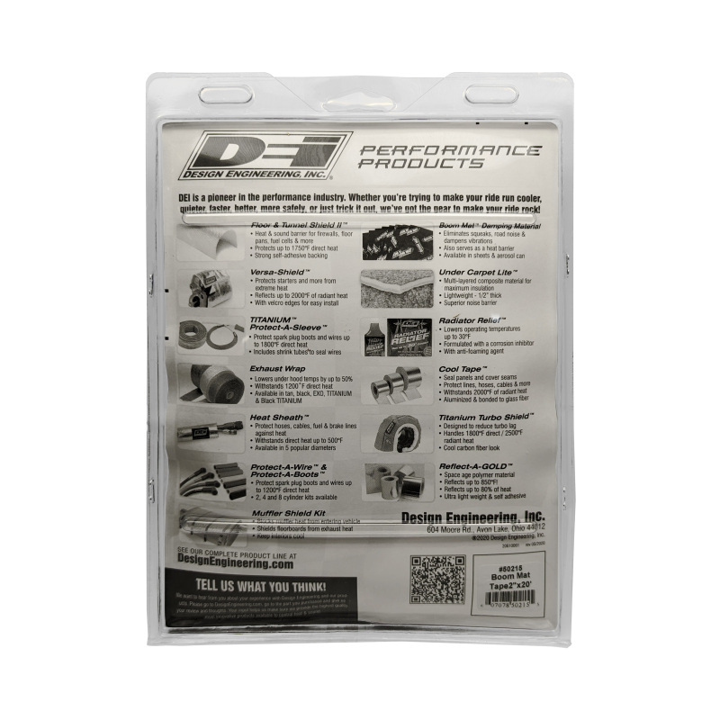 DEI Boom Mat Damping Tape 2in x 20ft Roll - Image 2
