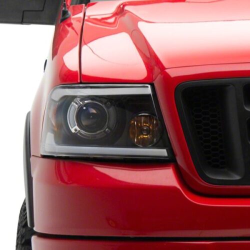 Raxiom for 2004-2008 Ford F-150 Axial Series LED Proj Headlights/Seq LED Bar- Black- Clear Lens - Image 7
