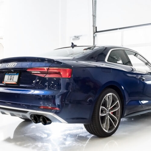 AWE Tuning Track Edition Exhaust - Diamond Black Tips (102mm) for Audi B9 S5 Coupe 3.0T - Image 5
