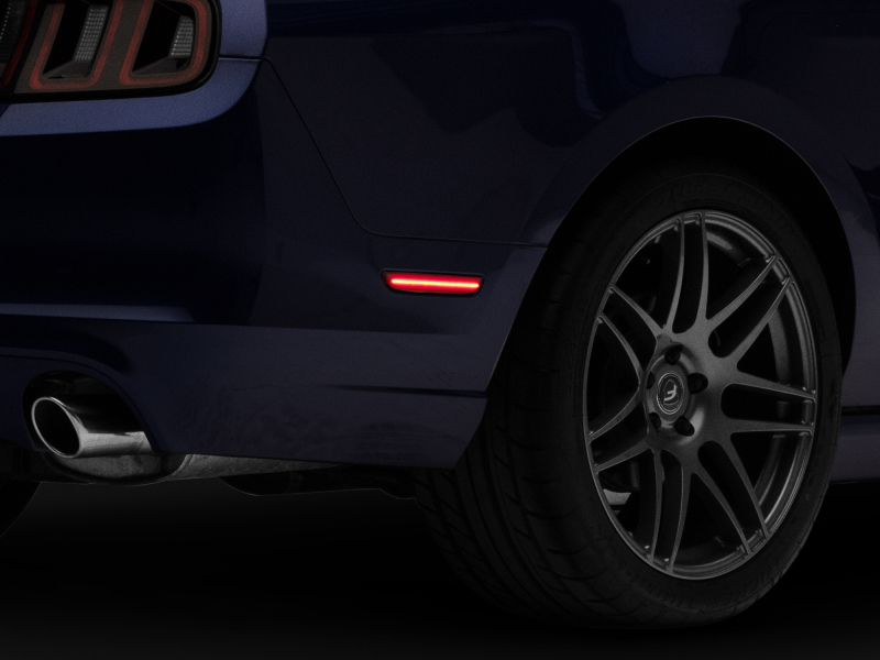 Raxiom for 2010-2014 Ford Mustang Axial Series LED Side Marker Lights (Smoked) - Image 3