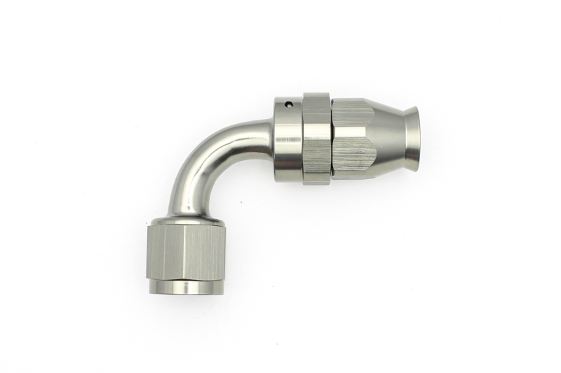 DeatschWerks 8AN Female Swivel 90-Degree Hose End PTFE (Incl. 1 Olive Insert) - Image 2