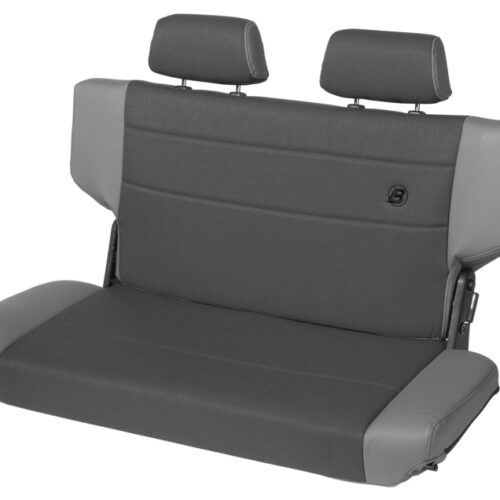 Bestop N-Tumble Seat - 97-06 Jeep Wrangler TJ Rear Trailmax Ii Fold (All Vinyl Charcoal/Gray)