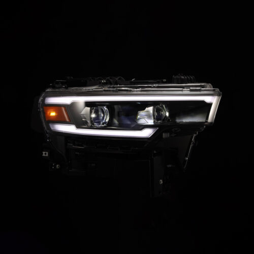 AlphaRex 25-26 Dodge Ram 1500 Luxx LED Proj Headlights -Black w/Activ Lit/ Seq Signal/Switchbk DRL - Image 7