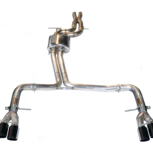 AWE Tuning Track Edition Exhaust - Diamond Black Tips (90mm) for Audi B8 / B8.5 S4 3.0T