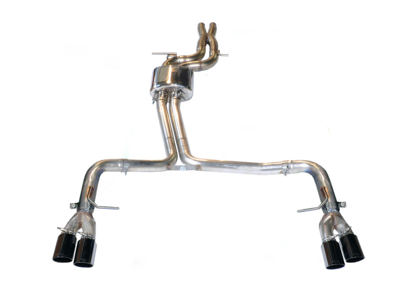 AWE Tuning Track Edition Exhaust - Diamond Black Tips (90mm) for Audi B8 / B8.5 S4 3.0T