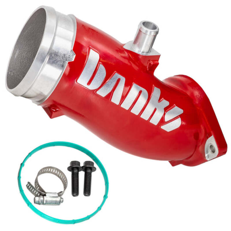 Banks Power 17-24 Chevrolet/GMC 2500/3500 6.6L Duramax L5P Monster-Ram Turbo Inlet Elbow - Red - Image 2