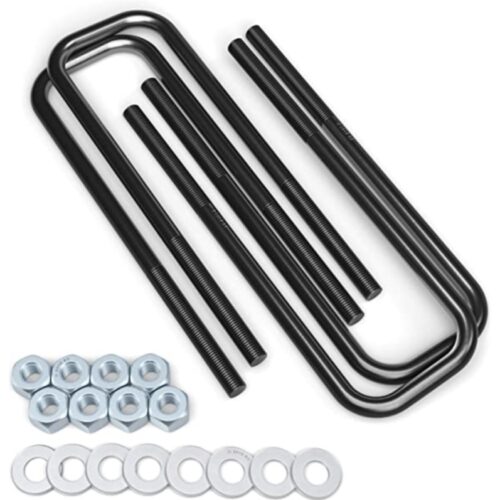 Alternative view of Fabtech 88-98 GM C1500 2WD Extra Cab Square U-Bolt Kit - 9/16-18 x 12.50 x 2.63