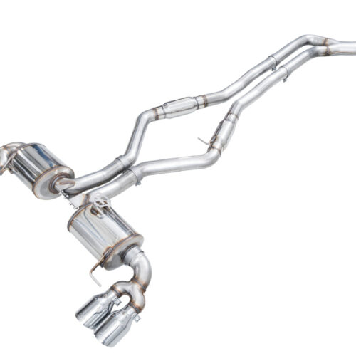 Alternative view of AWE Tuning Touring Edition Exhaust - Chrome Silver Tips for 22-26 BMW M240i (G42)
