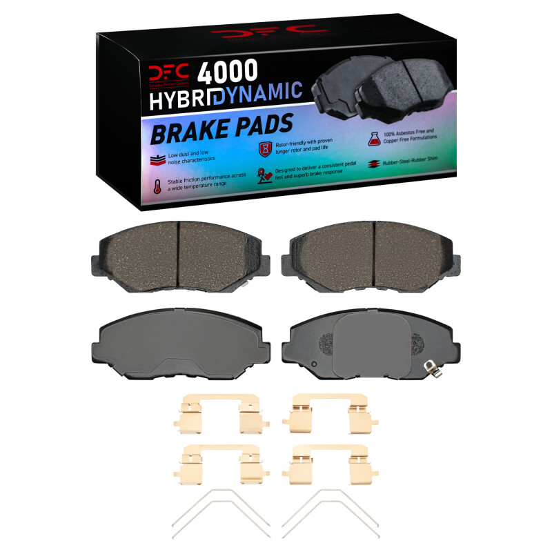 DFC 12-15 Honda Civic Front 4000 HybriDynamic Brake Pads and Hardware Kit