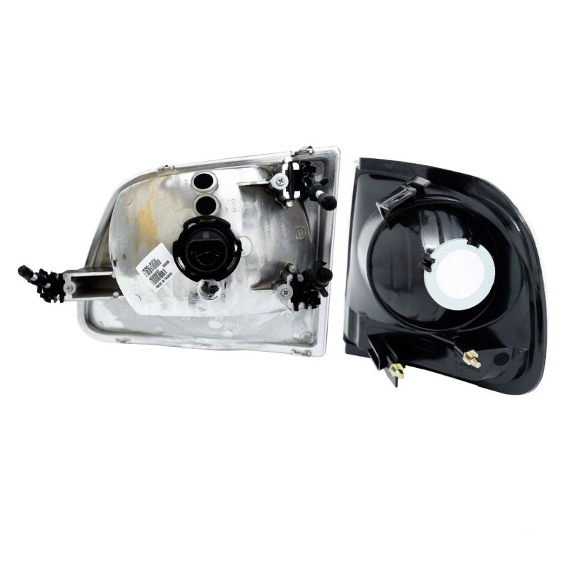 Raxiom for 1997-2003 Ford F-150 G2 Euro Headlights w/ Parking Lights- Black Housing (Clear Lens) - Image 2