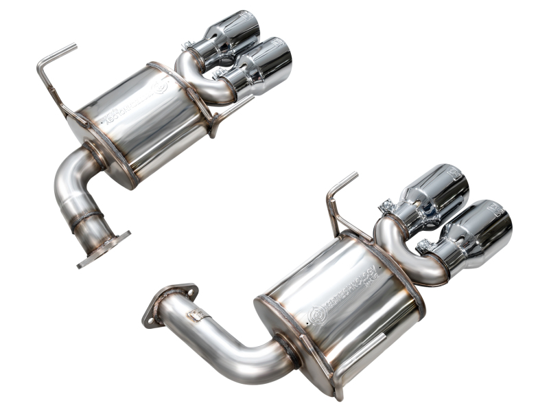 AWE Tuning Touring Edition Axle-Back Exhaust - Chrome Silver Tips for 22-25 Subaru VB WRX - Image 5