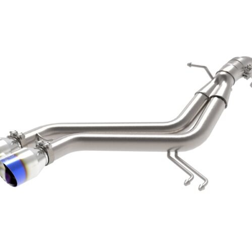 aFe Power Takeda 13-17 Hyundai Veloster L4-1.6L 2-1/2in 304 SS Axle-Back Exhaust w/ Blue Flame Tips - Image 3