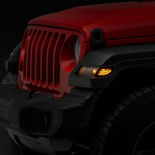 Raxiom for 2018-2023 Jeep Wrangler JL Axial Series LED Side Marker Lights- Smoked