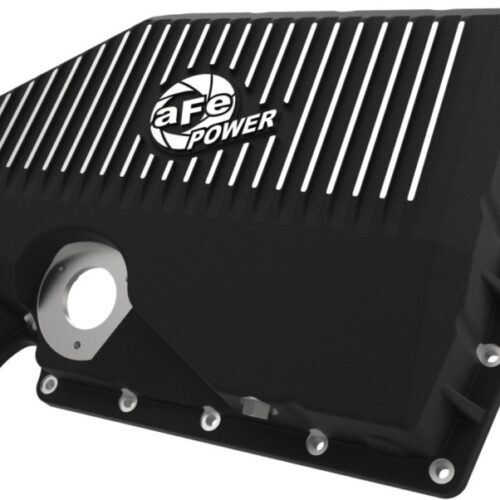 aFe Power 05-19 VW 1.8L/2.0L w/ Oil Sensor Engine Oil Pan Black POWER Street Series w/ Machined Fins