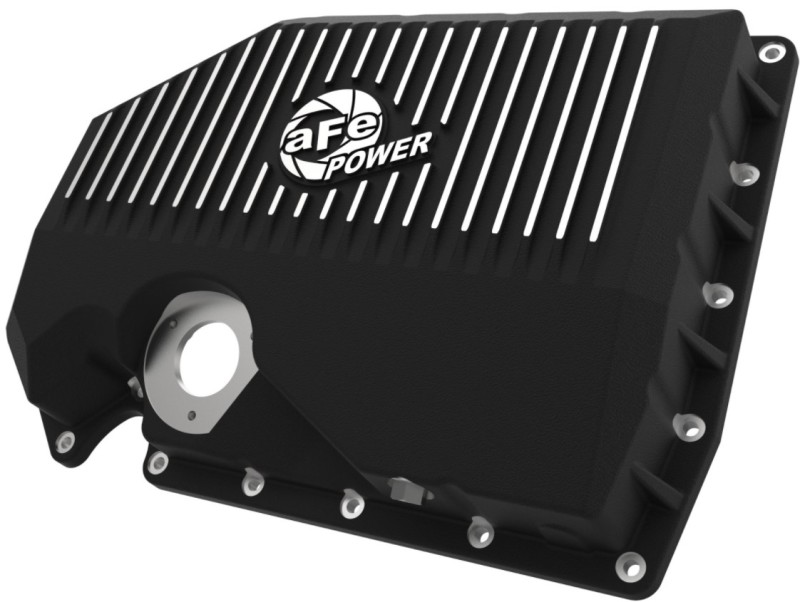 aFe Power 05-19 VW 1.8L/2.0L w/ Oil Sensor Engine Oil Pan Black POWER Street Series w/ Machined Fins