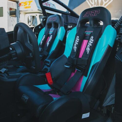 PRP Polaris RZR PRO XP XCR Suspension Seats Kit (Pair) - Black & Gray - Image 2