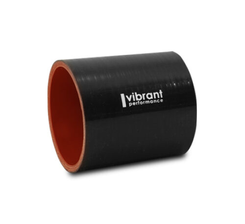 Vibrant 19813 Silicone Straight Hose Coupler 1.875in ID x 3.00in Long - Gloss Black