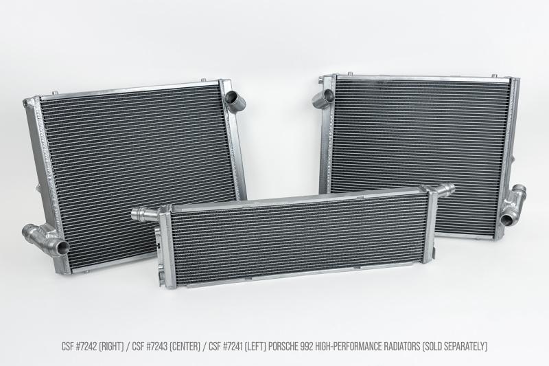 CSF for 2019+ 992.1/992.2 Porsche 911(3.0LT Base/T/S/4/4S/GTS/4 GTS) High Perf Right Aluminum Radiator - Image 6