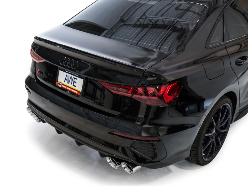 AWE Tuning Track Edition Exhaust - Chrome Silver Tips for 22-24 Audi 8Y S3 - Image 4