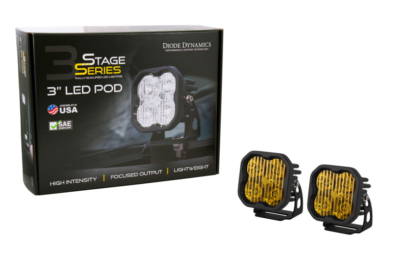 Diode Dynamics SS3 Pro ABL - Yellow SAE Fog Standard (Pair) - Image 5