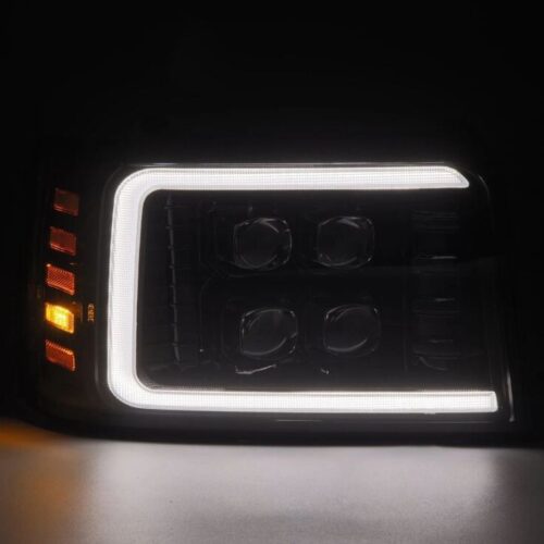 AlphaRex 92-96 Ford F-Series/Bronco NOVA-Series LED Proj Headlight Alpha-Bk w/Actv Light SS & SBDRL - Image 3