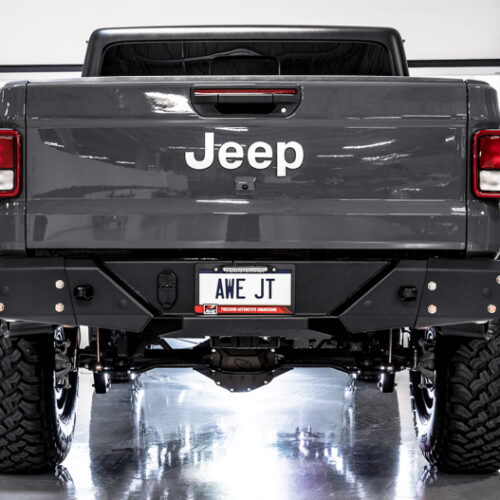 AWE Tuning Cat-Back Dual Exhaust - Diamond Black Tip for 20-21 Jeep Gladiator JT 3.6L Tread Edition - Image 4