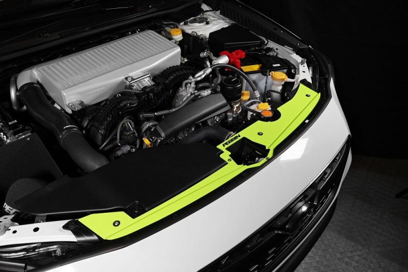 PERRIN 22-26 Subaru WRX Radiator Shroud - Neon Yellow - Image 6